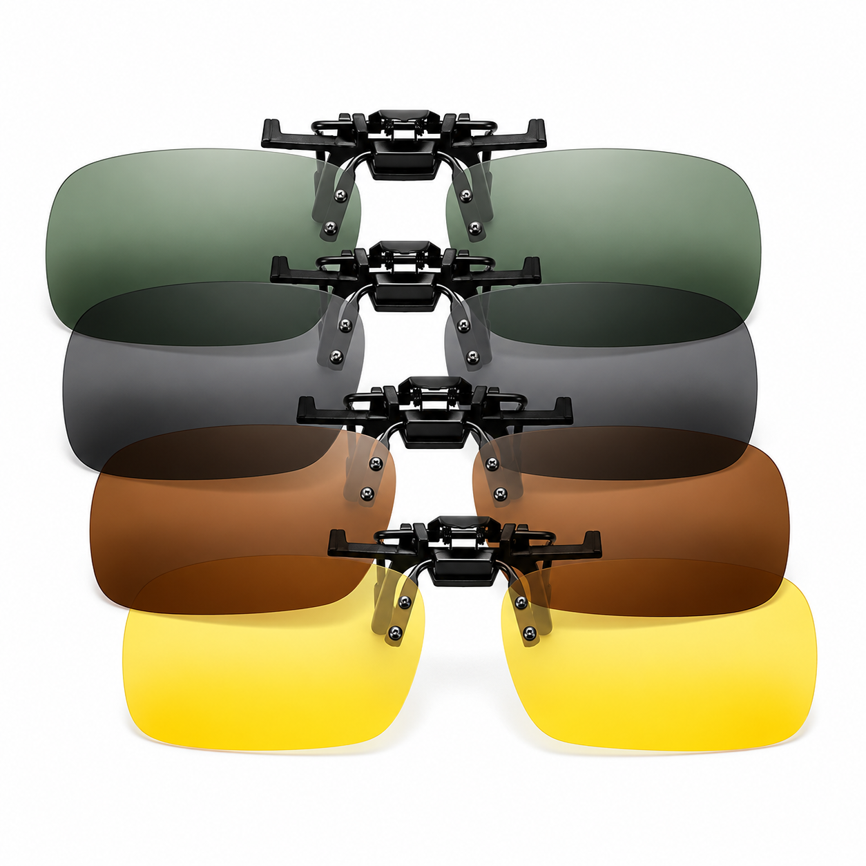 Conjunto de lentes clip-on ICEMAN em quatro cores